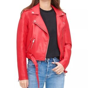 Levi Strauss Red Leather Jacket